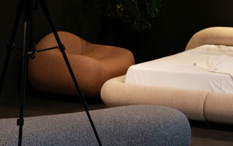 Bedroom with soft light and plant