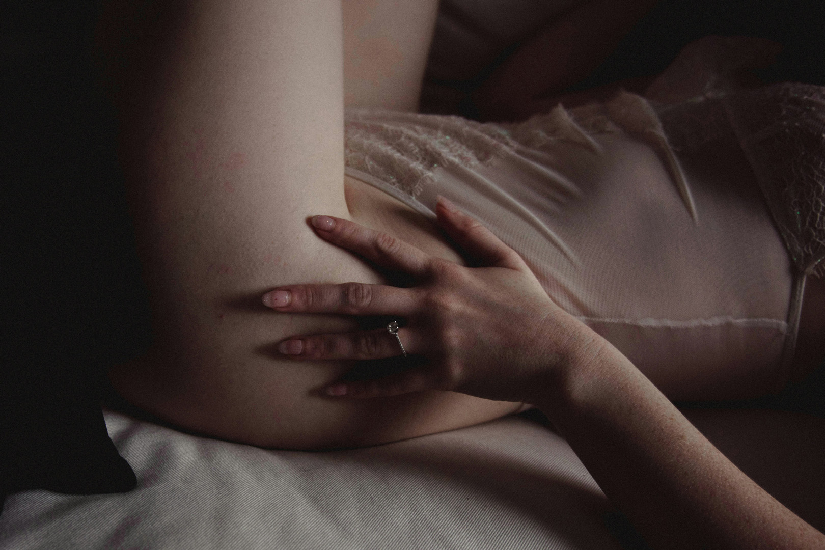 Soft bedroom intimate relaxed